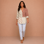 Rosemary – Classic Patchwork Blouse