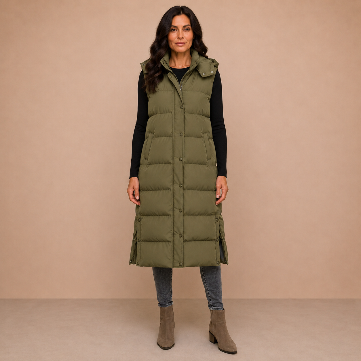 Olivia | Long Puffer Vest