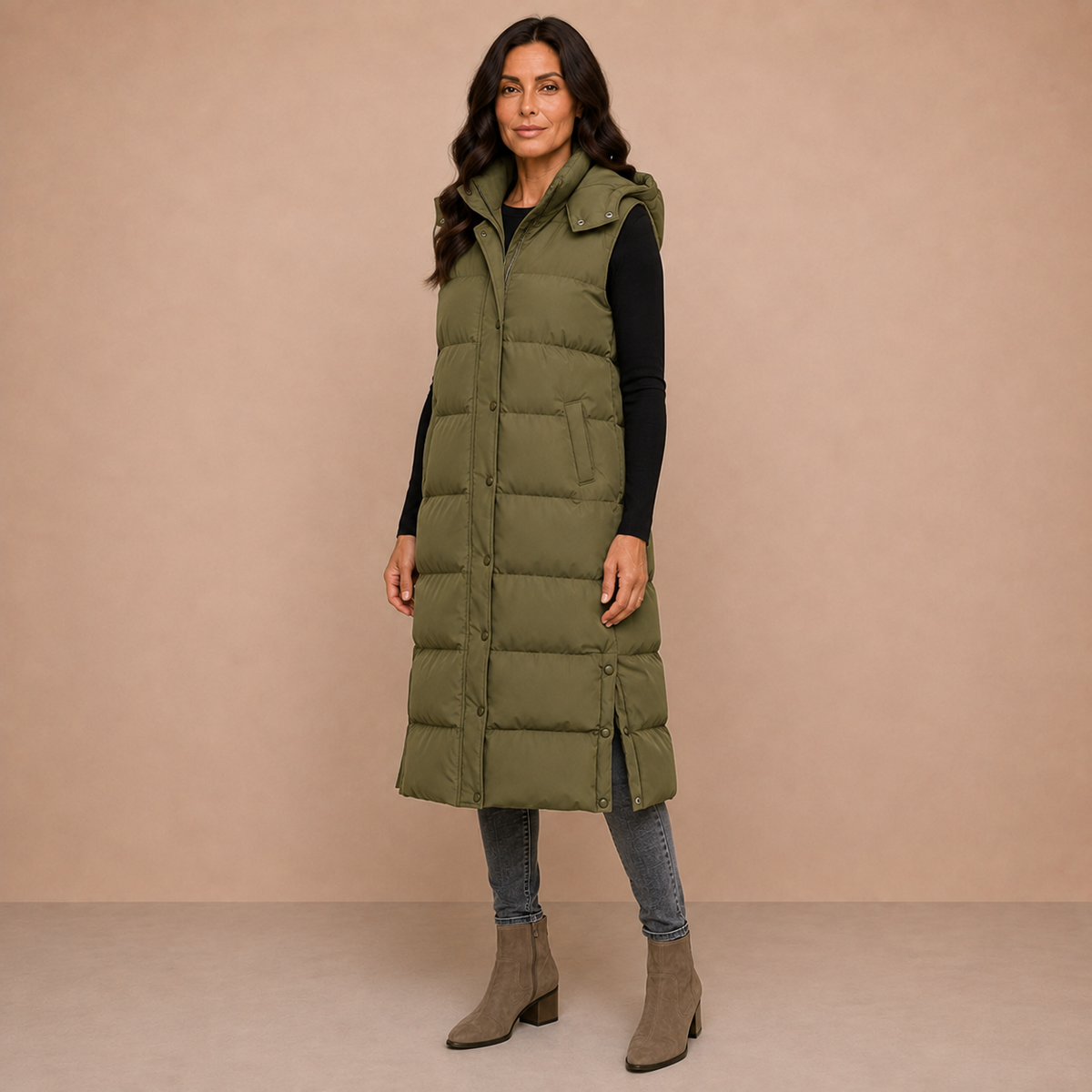 Olivia | Long Puffer Vest