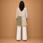 Camille | Long Blouse with V-Neck