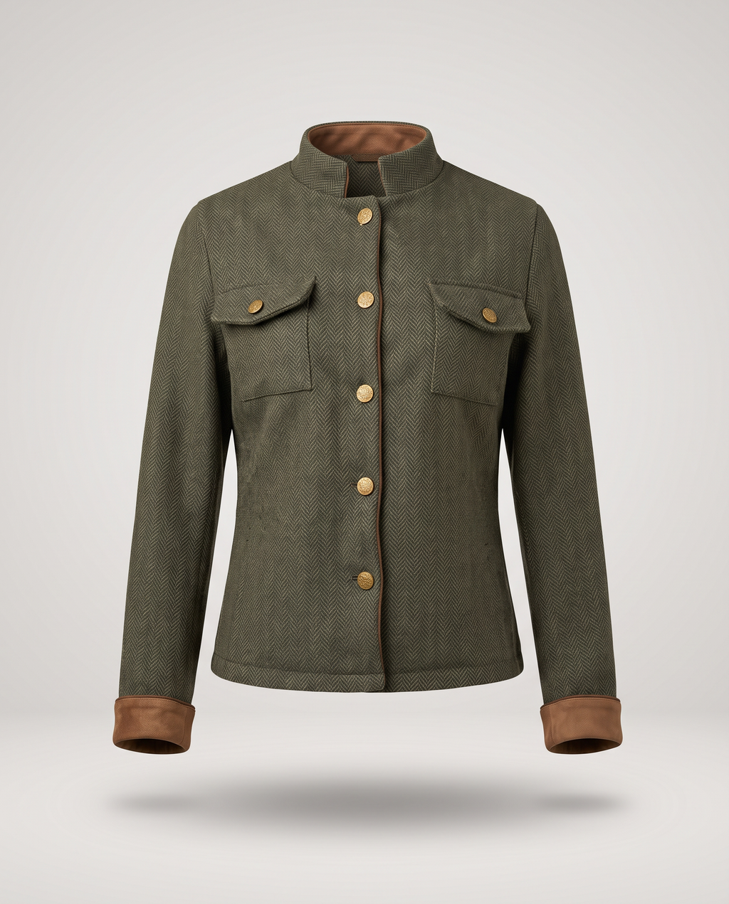 Octavie | Herringbone Military Jacket