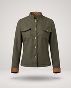 Octavie | Herringbone Military Jacket