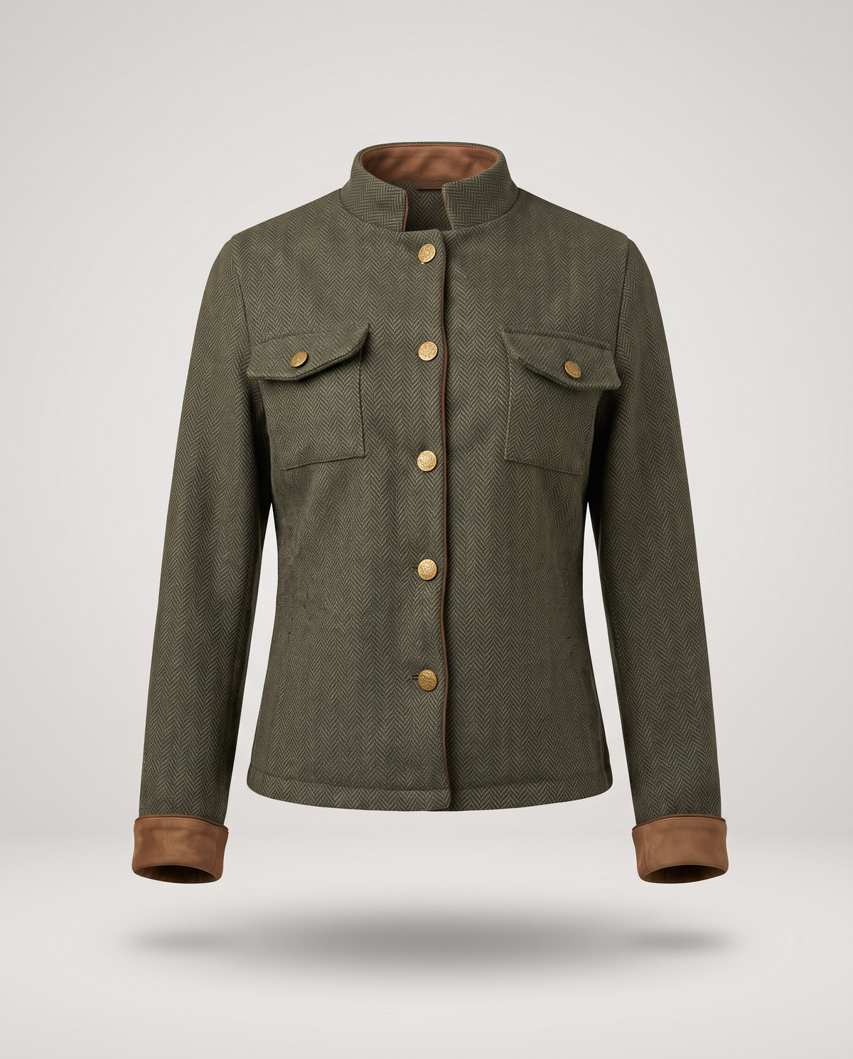 Octavie | Herringbone Military Jacket