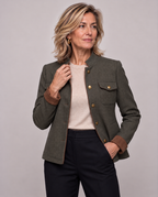 Octavie | Herringbone Military Jacket
