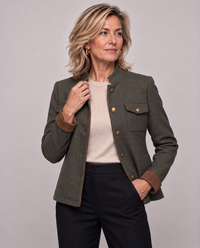 Octavie | Herringbone Military Jacket